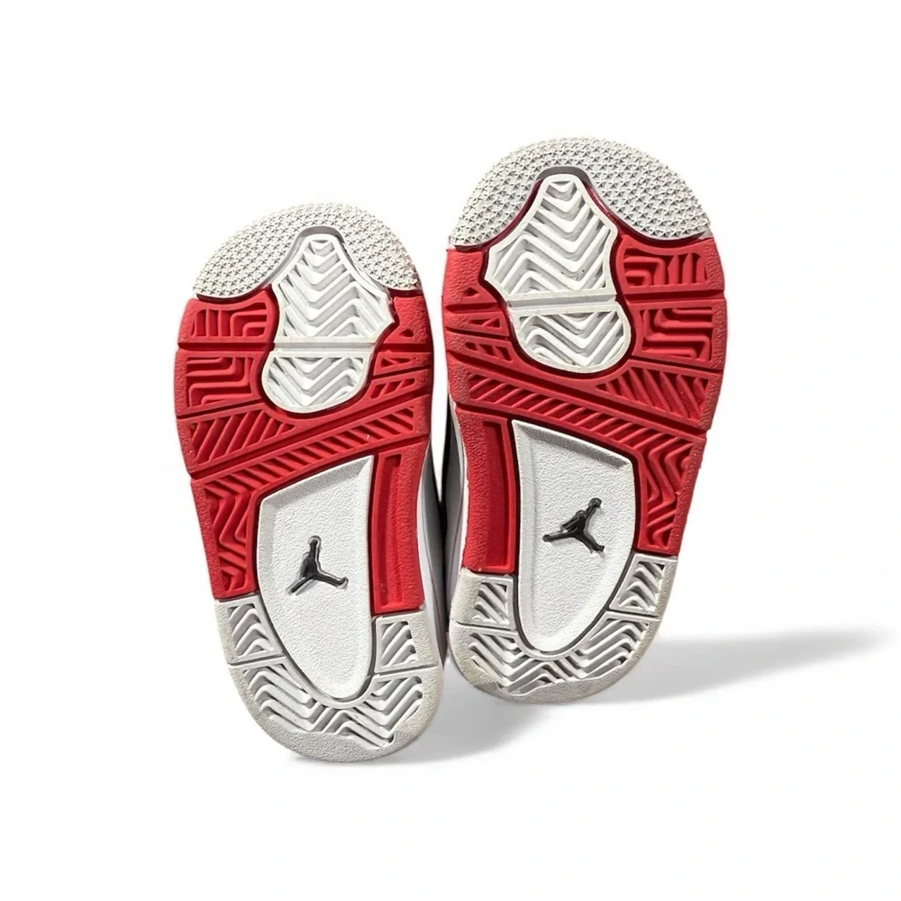Jordan Kids Black, White, and Red Sneakers